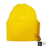 کلاه تک بافتنی زرد