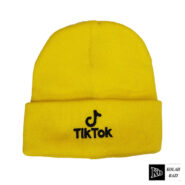 کلاه تک بافت تیک توک زرد
