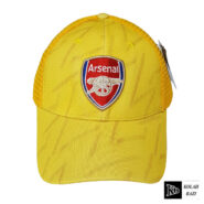کلاه پشت تور آرسنال زرد