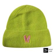 کلاه بافت پروانه سبز