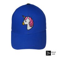 کلاه بیسبالی اسب تک شاخ رنگین کمانی آبی