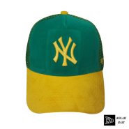 کلاه پشت تور ny سبز زرد