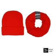 شال و کلاه بافت قرمز