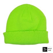 کلاه بافت سبز فسفری زاپ دار