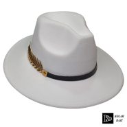 کلاه خاخامی سفید پر طلایی