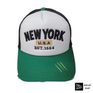 کلاه پشت تور سفید سبز